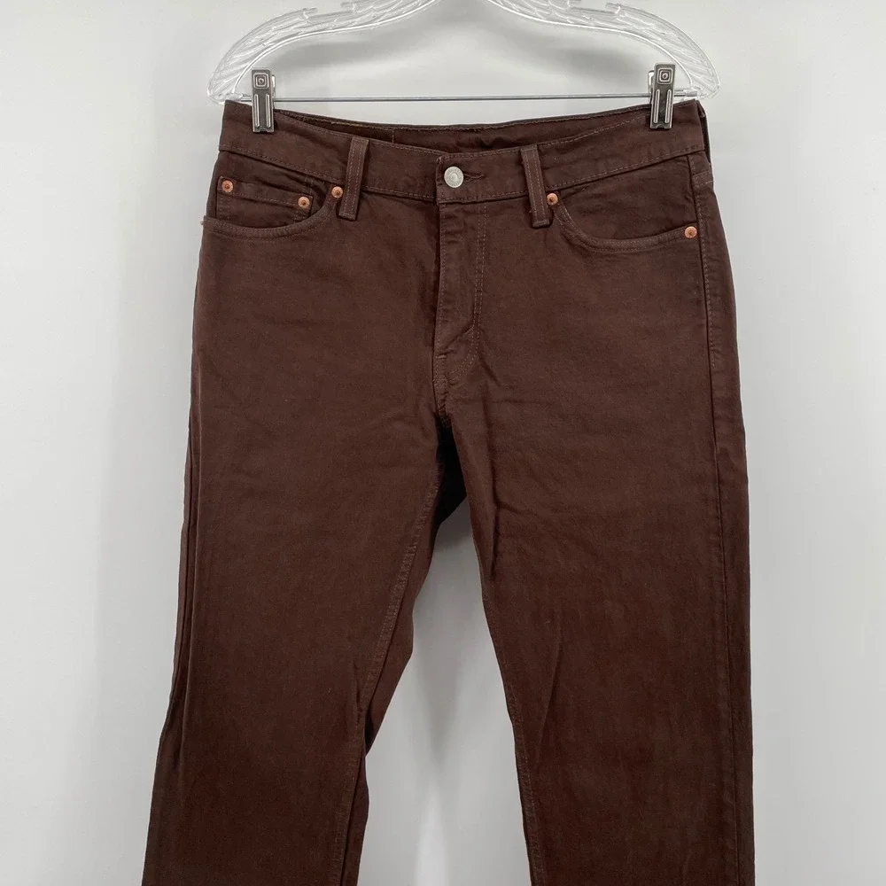 Levis 511 Slim Fit Brown Jeans Men's Size 30x32 Stretch Denim